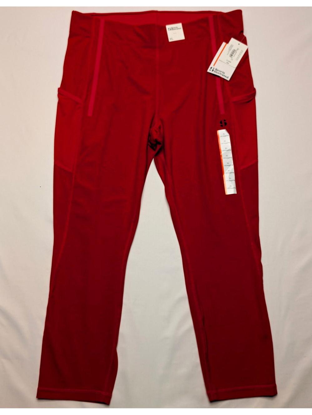 NWT Sports Illustrated Basics 7/8 High Rise Compression Leggings Striking Red XL